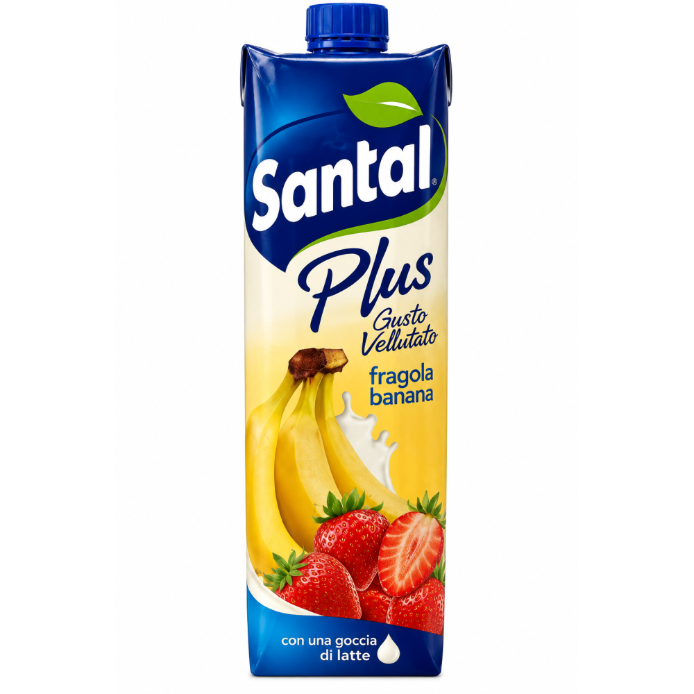 Santal džus jahoda a banán 1l