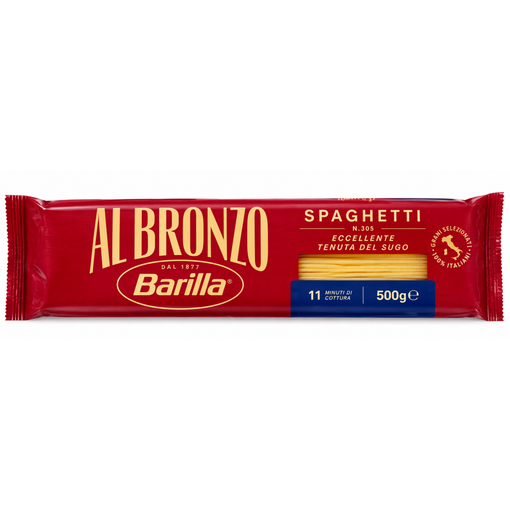 Barilla spaghetti sušené bezvaječné těstoviny al bronzo 500g