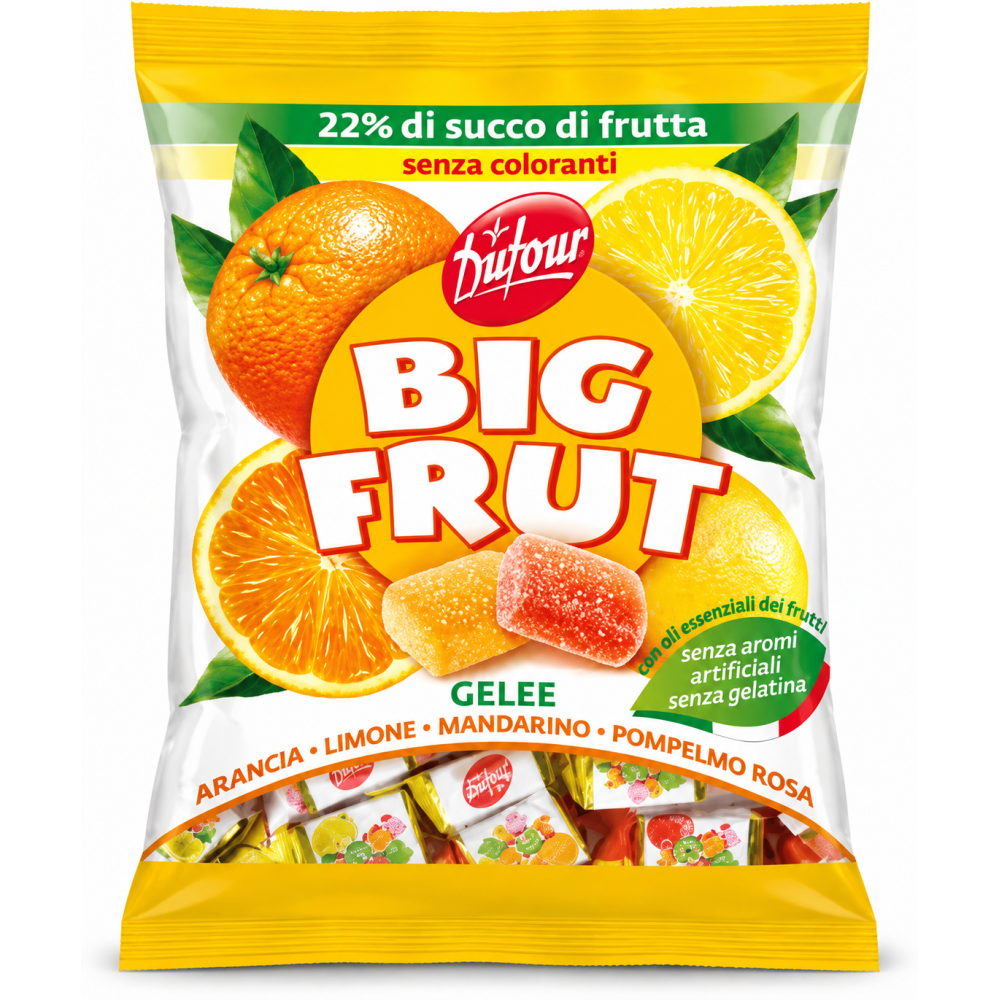Dufour big frut citrusové bonbony 180g