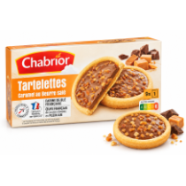 Chabrior Tartelettes caramel karamelové tartaletky s mléčnou čokoládou 125 g