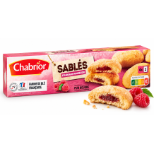 Chabrior Sablés máslové sušenky s malinovou náplní 100 g