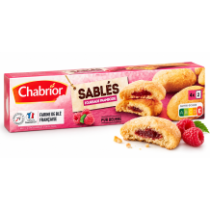 Chabrior Sablés máslové sušenky s malinovou náplní 100 g