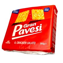 Barilla gran pavesi krekry se zrnky soli na povrchu 560g