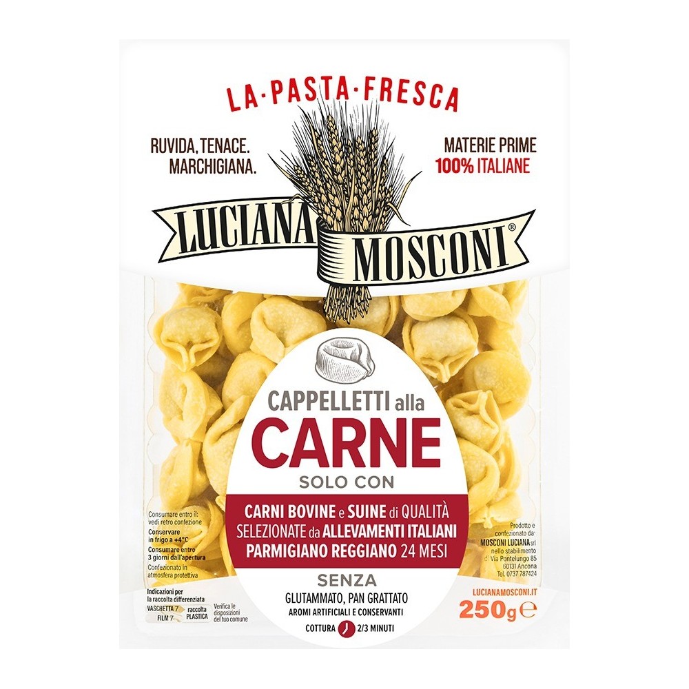 Luciana Mosconi cappeletti alla carne čerstvé vaječné těstoviny 250g