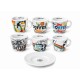 Caffe diemme funny cups šálky na kávu espresso 12ks/6+6/