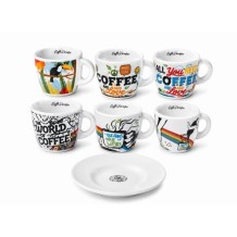 Caffe diemme funny cups šálky na kávu espresso 12ks/6+6/