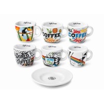 Caffe diemme funny cups šálky na kávu espresso 12ks/6+6/